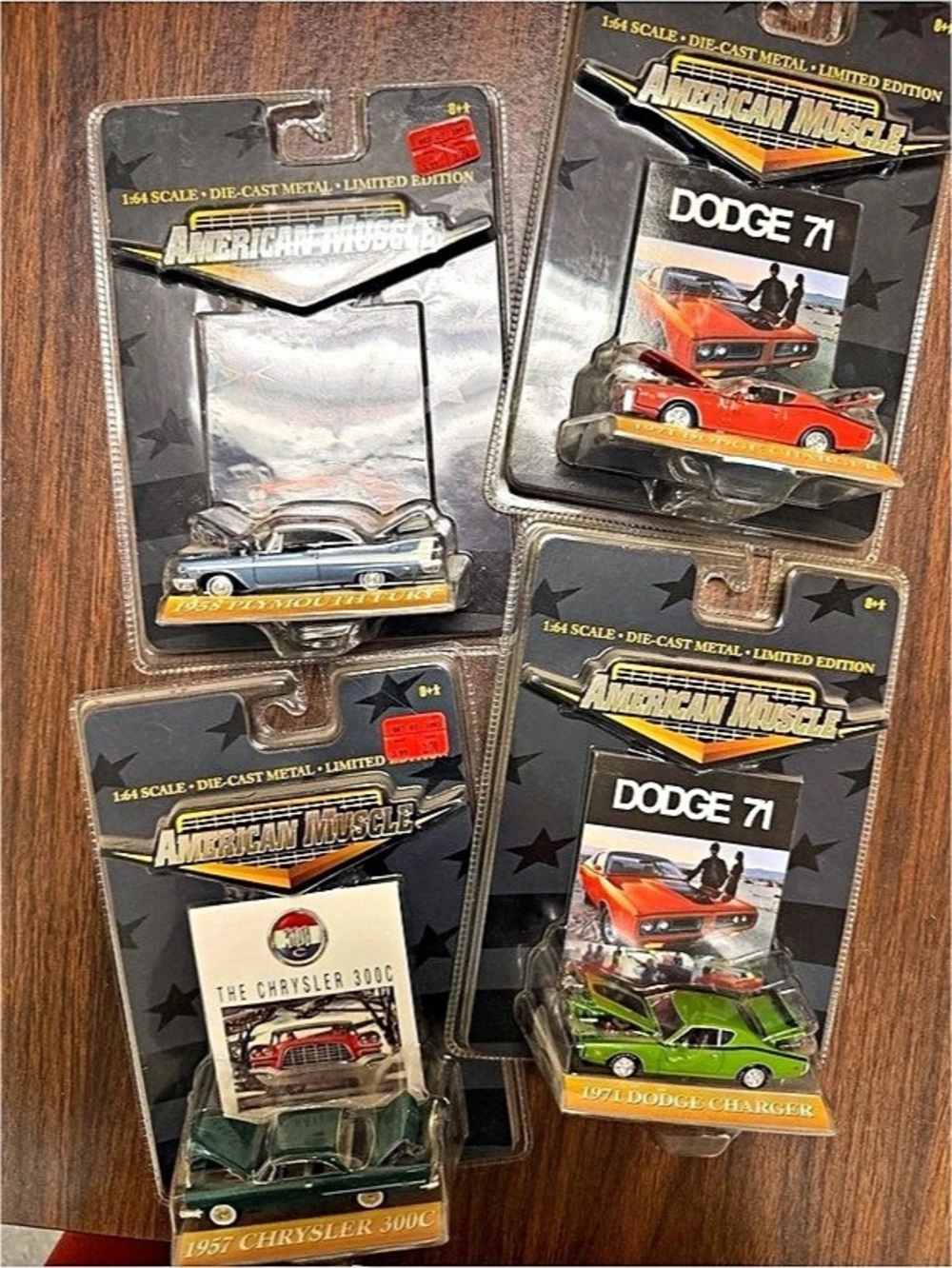 American Muscle 1:64 Die-Cast Metal Limited Edition Car Set NWT